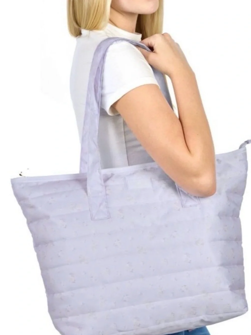 LoveShackFancy for Target Everblooming Rosettes Ditsy Quited Tote